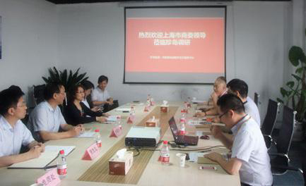 上海市商委到珍島調研 上海市商委到珍島調研